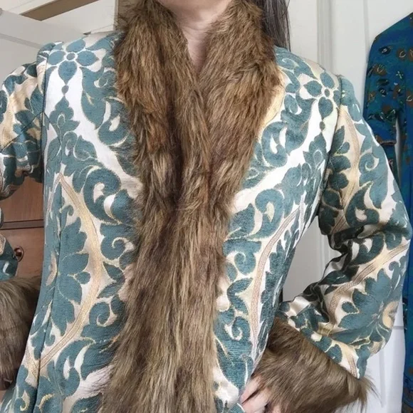 Chasing Unicorns Band On The Run Jacket Turquoise Medium NWT - Picture 3 of 9